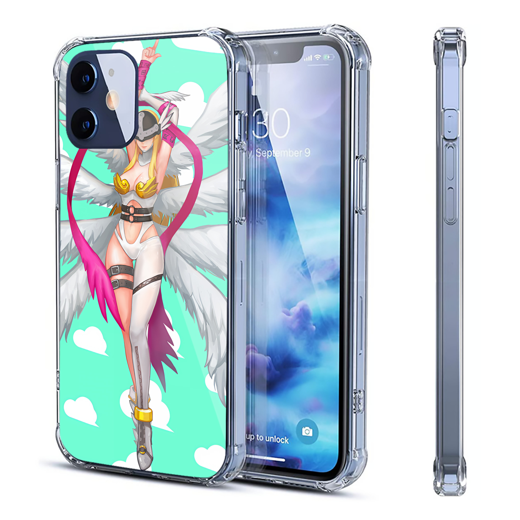（画像用） Digimon デジタルモンスター/デジモン 【iPhone 12シリーズ対応】透明スマホケース（クリアソフトケース）
